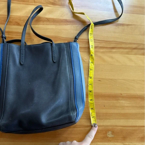 Ralph Lauren Purple Label Mini Modern Tote in Navy calfskin leather - Picture 13 of 13